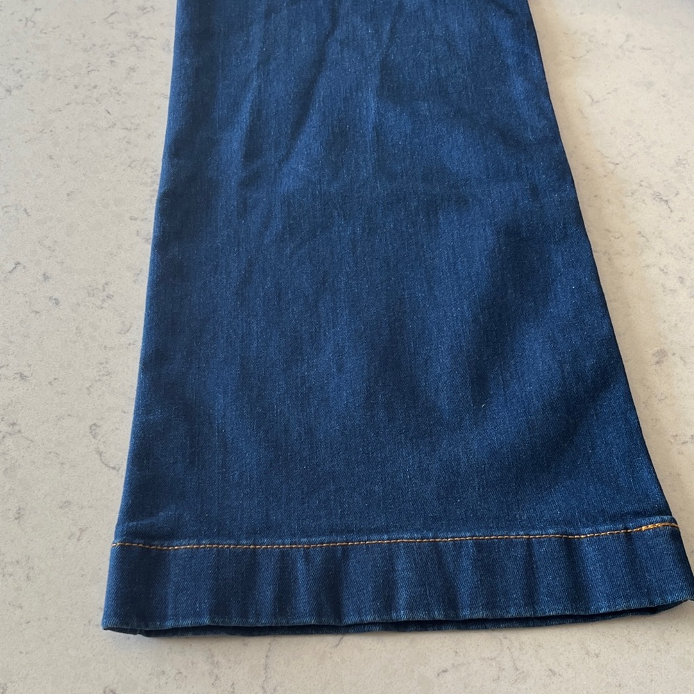 Lauren Conrad Super High Rise Flare Blue Jeans size 10 - Picture 7 of 8